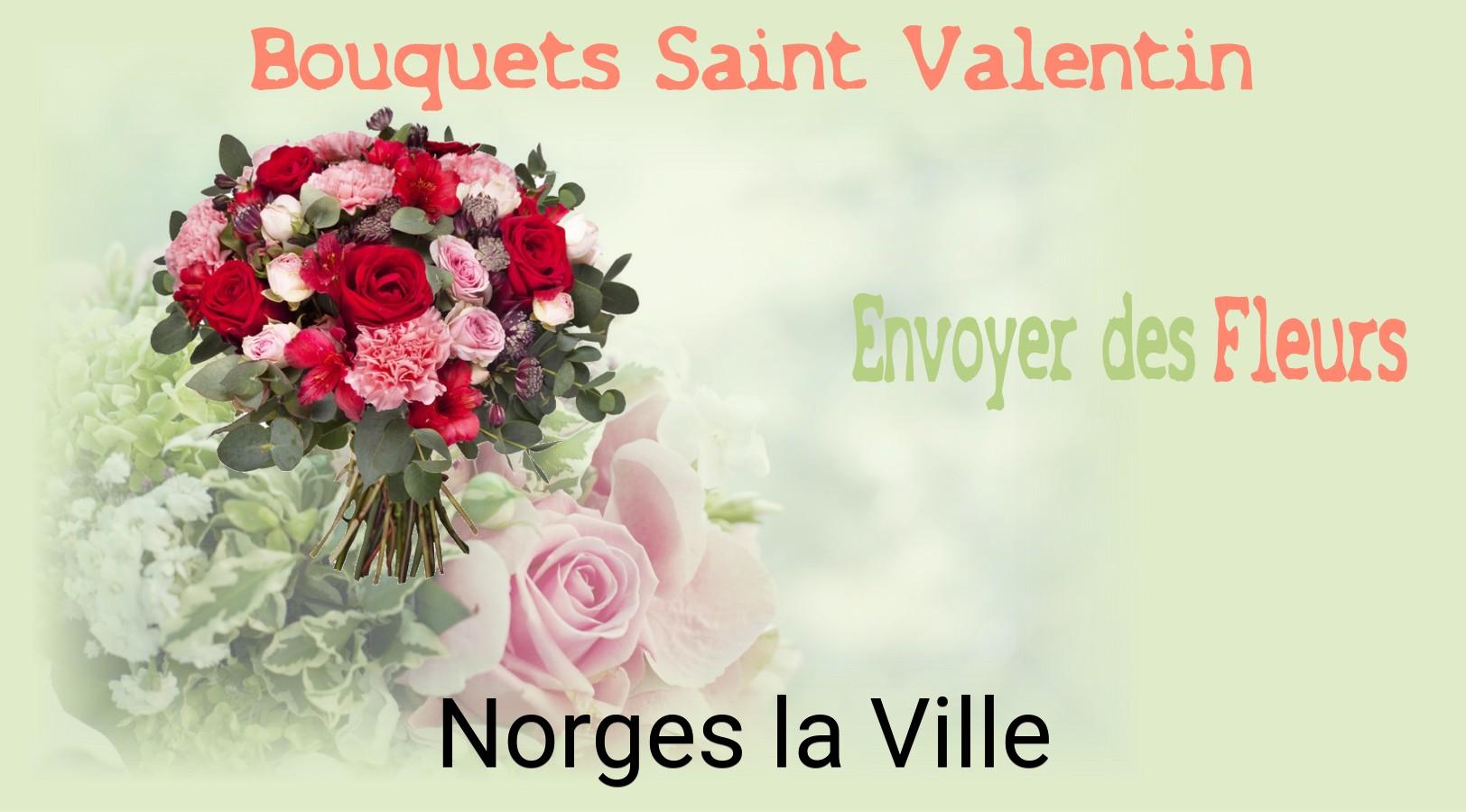 Roses de Saint-Valentin livrées à Norges-la-Ville